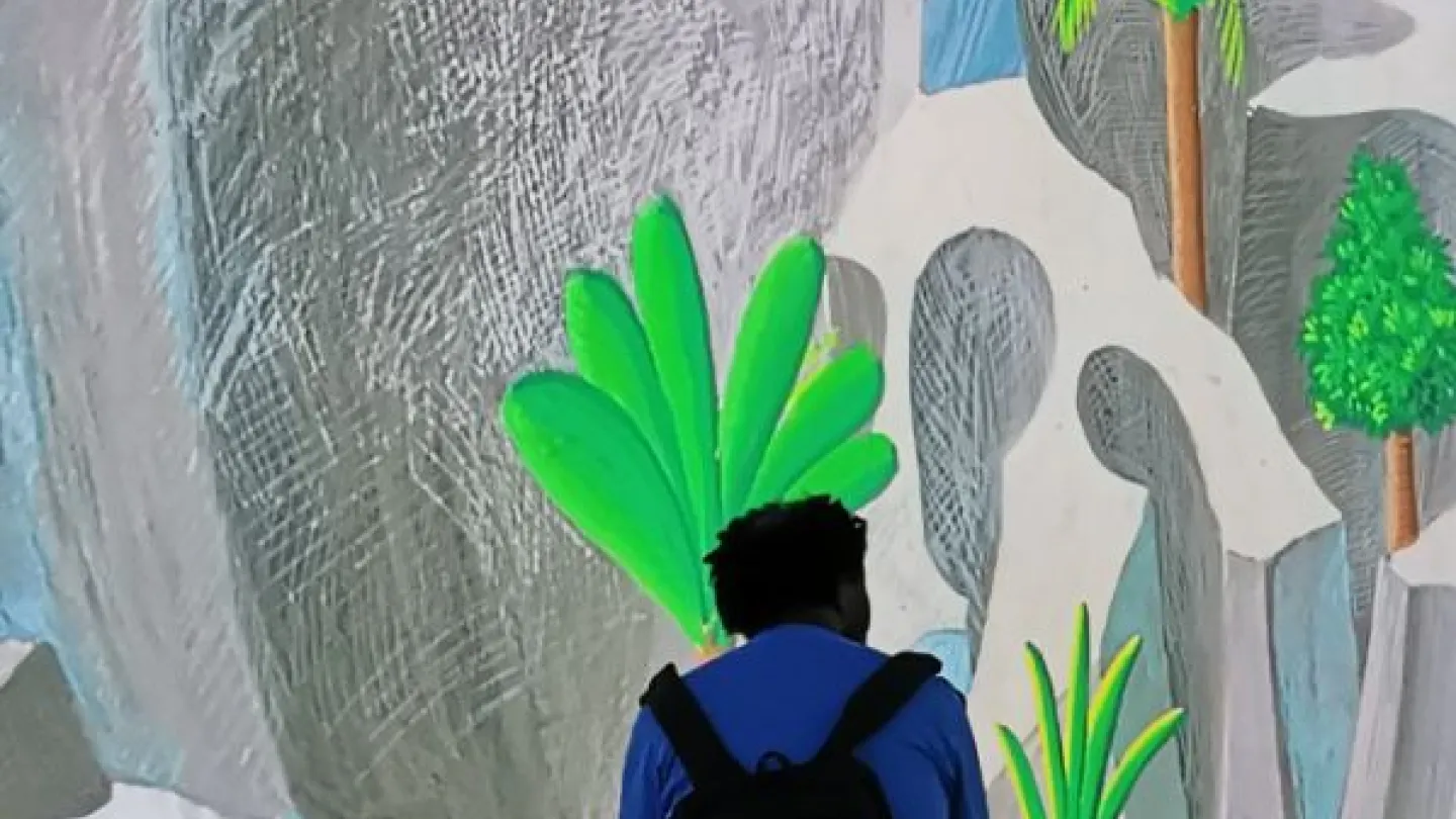 Visite de l'exposition David Hockney à la Fondation Louis Vuitton - secteur 94G15