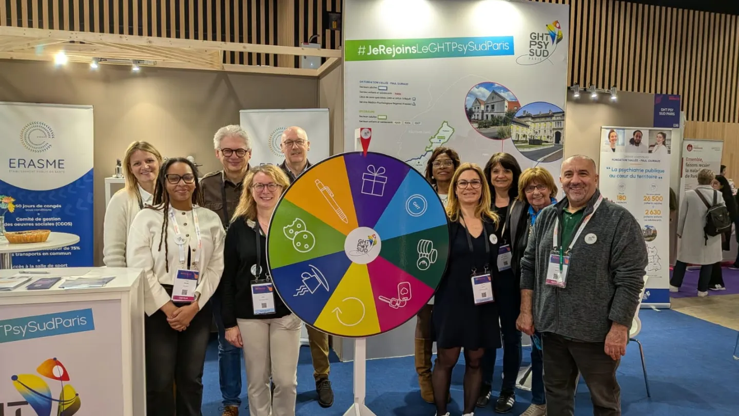 Les équipes du GHT Psy Sud Paris sur le salon infirmier 2026