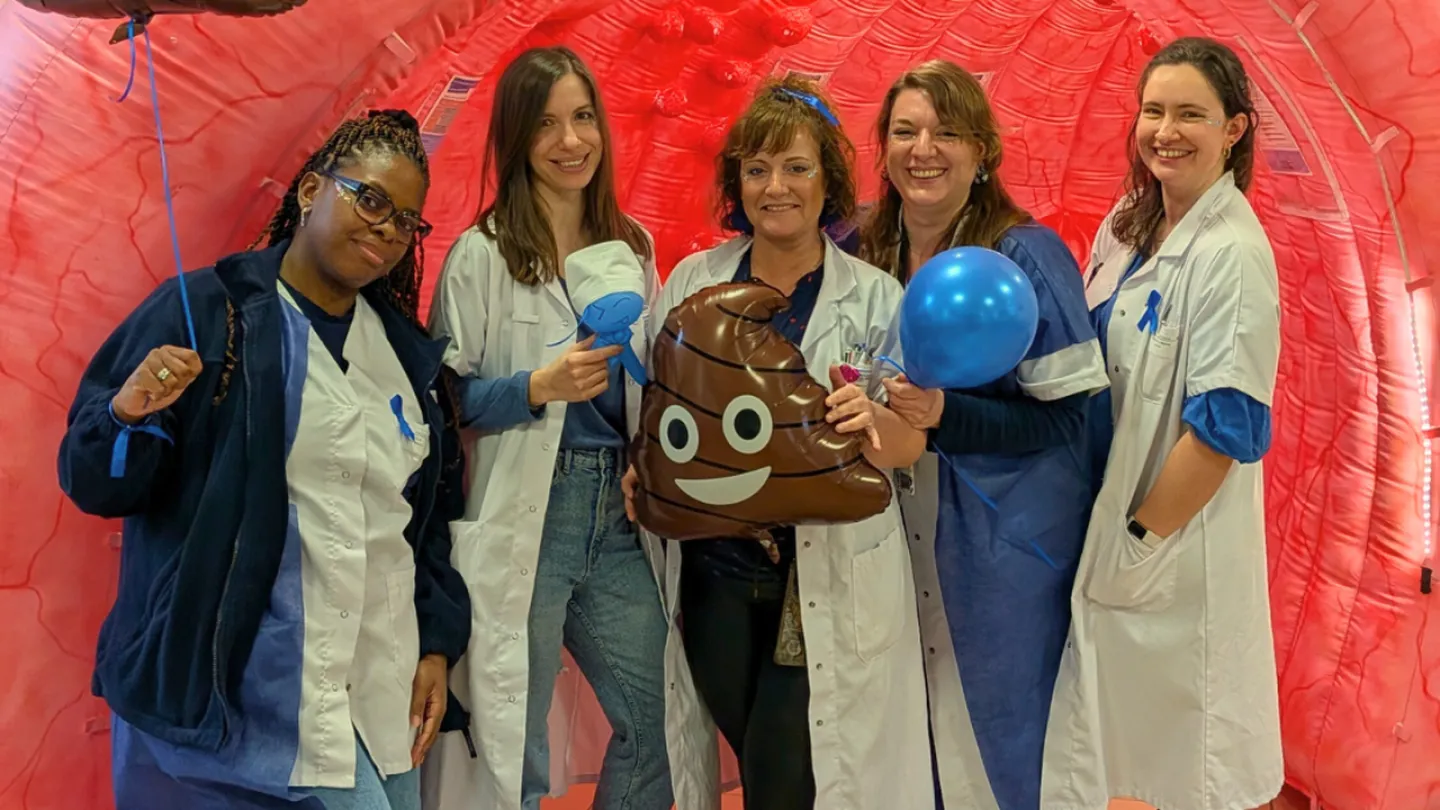 Journée de prévention sur le risque du cancer colorectal, à l'hôpital de Villejuif