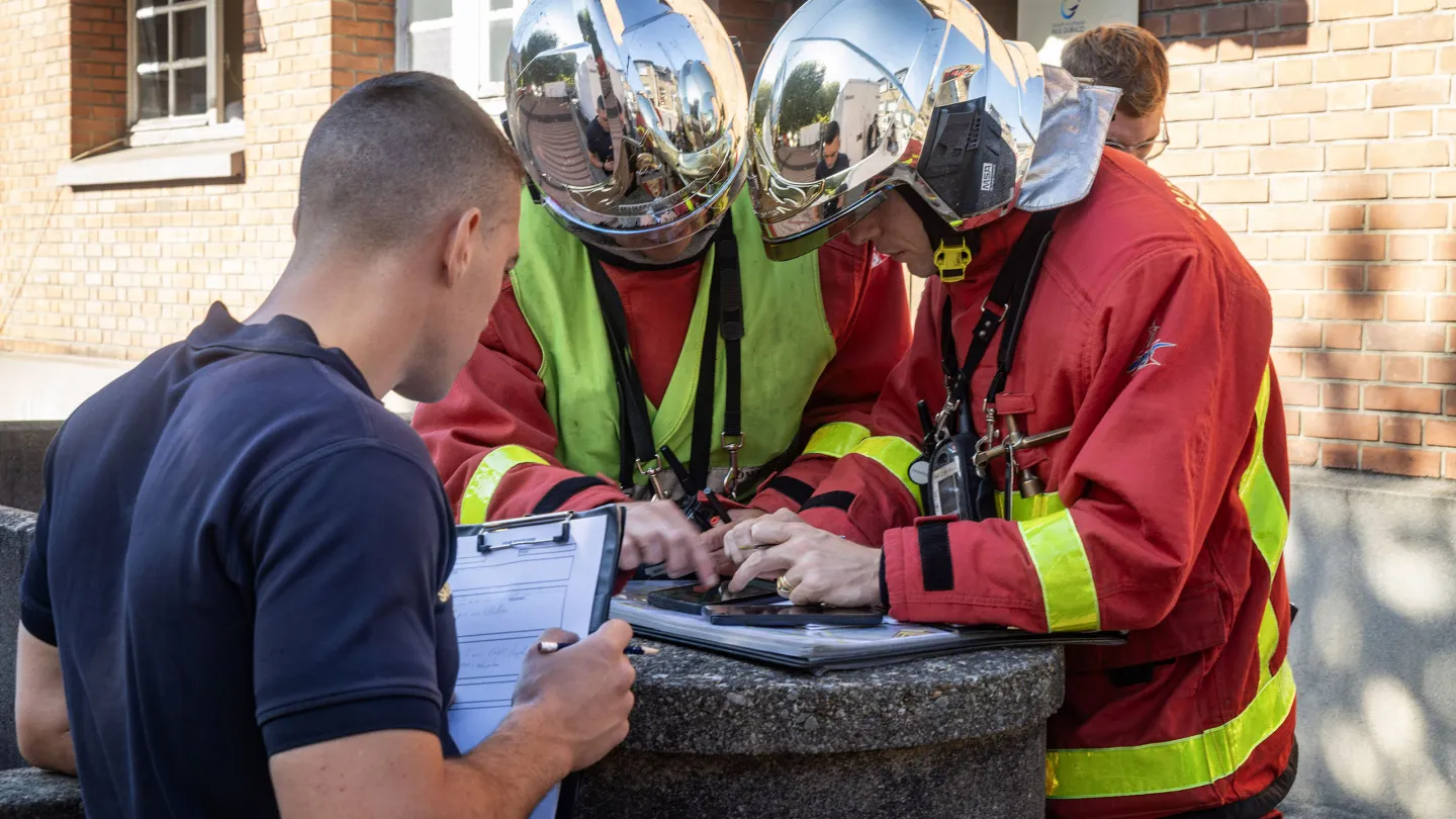 Exercice incendie avec les sapeurs-pompiers de Paris