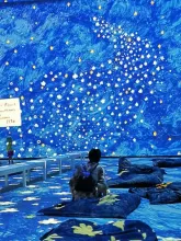 Visite de l'exposition David Hockney à la Fondation Louis Vuitton - secteur 94G15