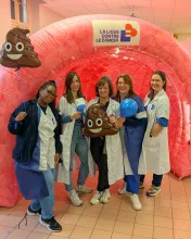 Journée de prévention sur le risque du cancer colorectal, à l'hôpital de Villejuif