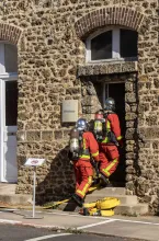 Exercice incendie avec les sapeurs-pompiers de Paris