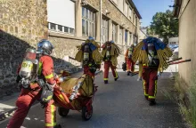 Exercice incendie avec les sapeurs-pompiers de Paris
