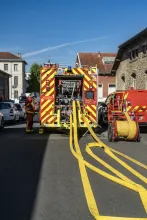 Exercice incendie avec les sapeurs-pompiers de Paris