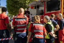 Exercice incendie avec les sapeurs-pompiers de Paris